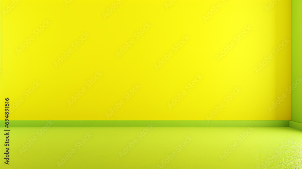 Blank background with Uplifting bright Yellow-Green colour created with Generative Ai