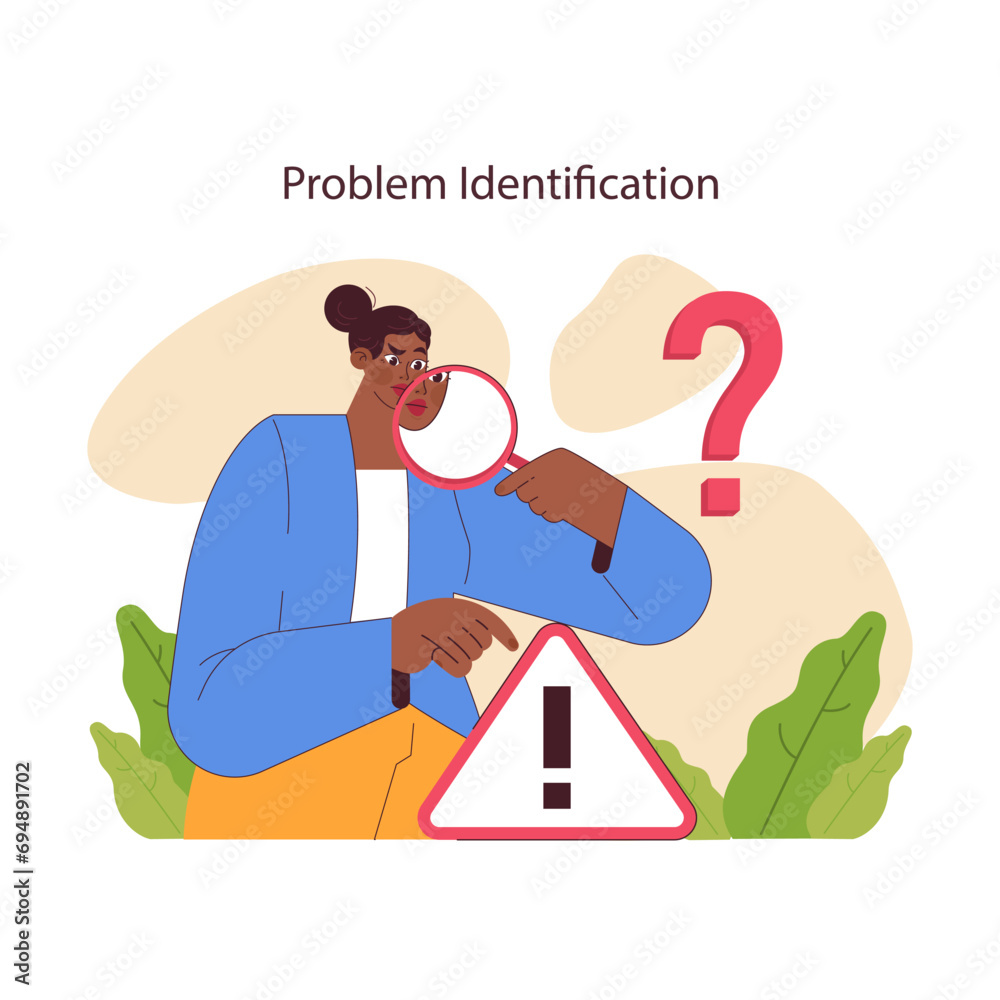 Innovation cycle. Generation of a creative idea or business solution. Start up or new project development. Problem identification. Flat vector illustration Innovation cycle. Generation of a creative idea or business solution. Start up or new project development. Problem identification. Flat vector illustration
