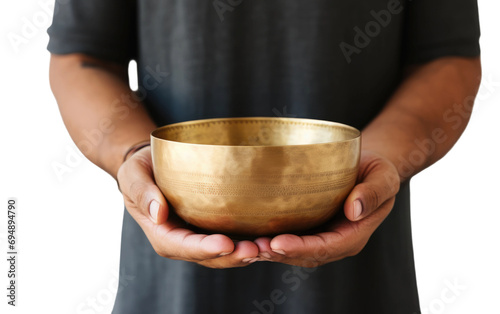 Handsome Male Holding a Vintage Inspired Item Isolated on Transparent Background PNG.