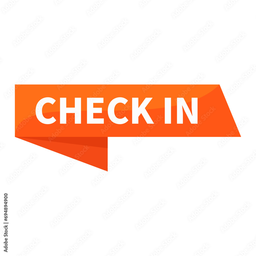 Check In On Orange Rectangle Ribbon Shape For Promotion Business Marketing Information Social Media
Check In On Orange Rectangle Ribbon Shape For Promotion Business Marketing Information Social Media