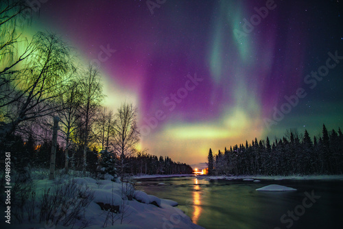 Foto Aurora in Rovaniemi, Lapland Finland