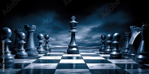 Foto Strategic chess game
