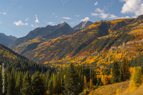 Scenic Colorado Mountain Vista in Autumn