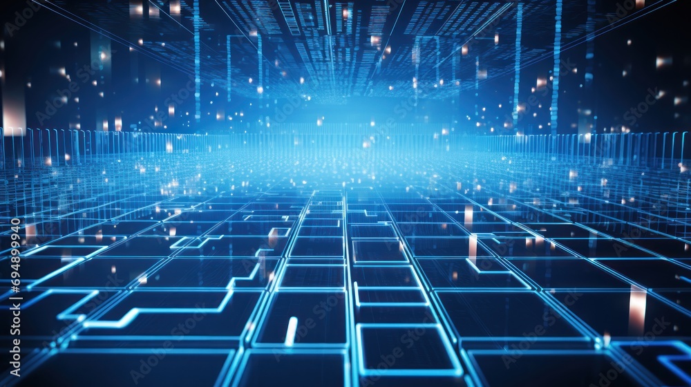 Digital data processing in the virtual cloud abstract background Digital data processing in the virtual cloud abstract background