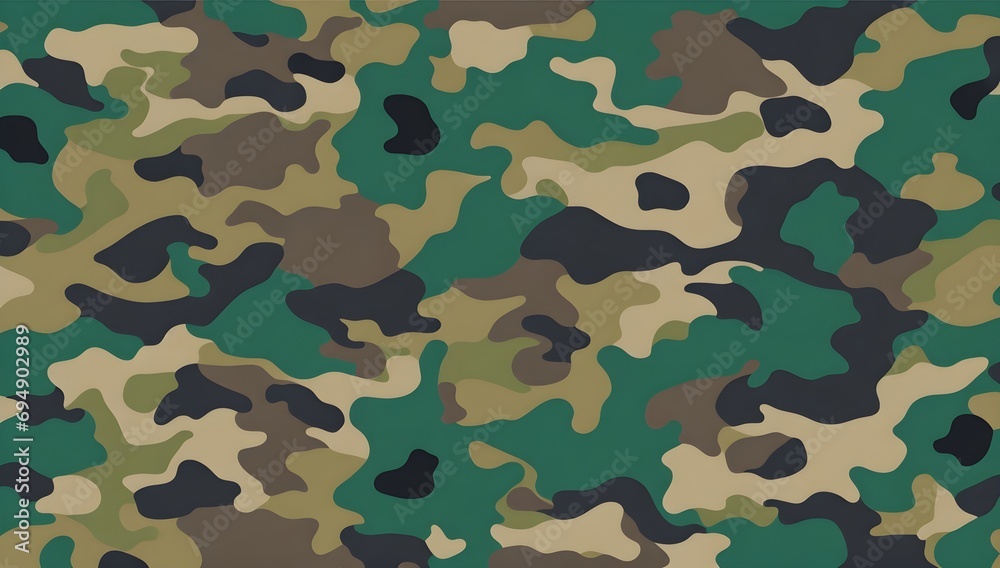 Fototapeta premium Camouflage pattern background banner