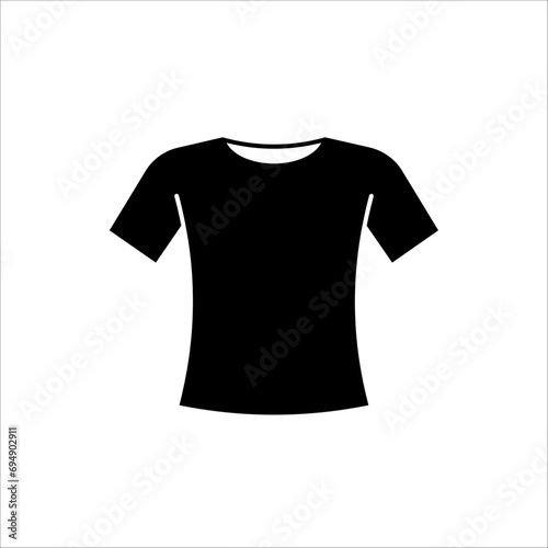 T-shirt icon. Clothing symbol. Tee logo for mobile concept and web design. isolated on white background