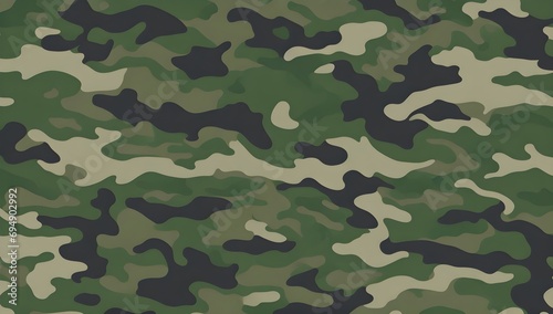 Military camouflage seamless pattern background. Army camo texture for seamless wallpaper. photo
