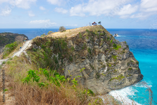 The cliff near the popular Atuh beach, Nusa Penida island, Indonesia