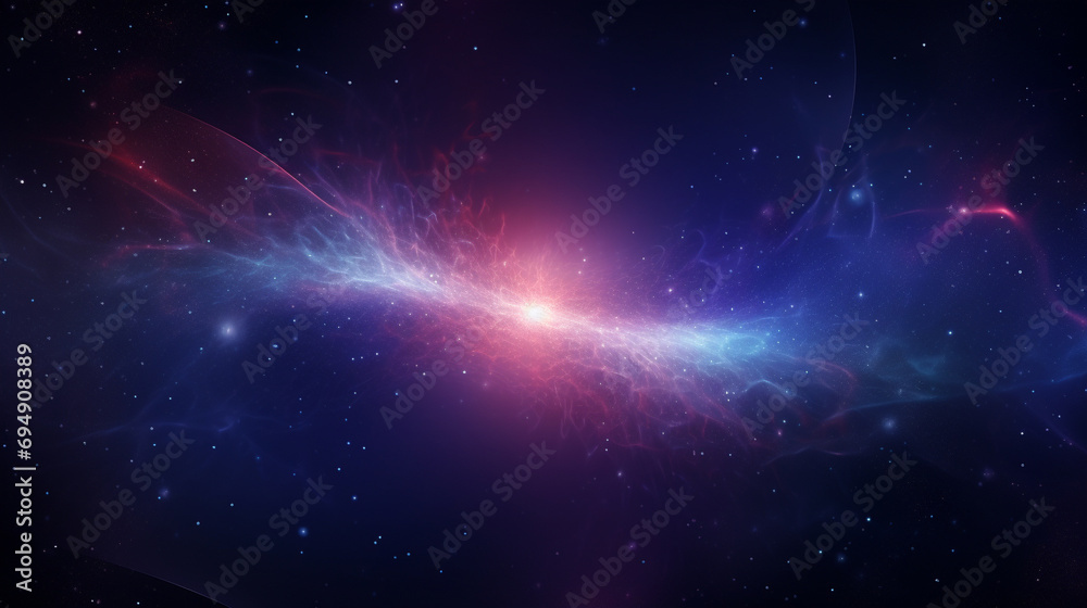 Obraz premium galaxy theme with abstract light glow technology illustration