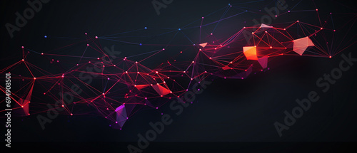 digital made of polygon shapes against a dark backdrop