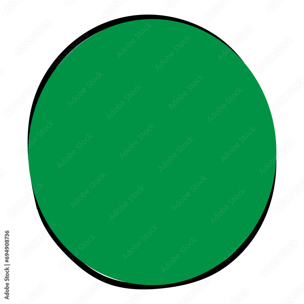 Hand drawn green circle frame on transparent background Hand drawn green circle frame on transparent background