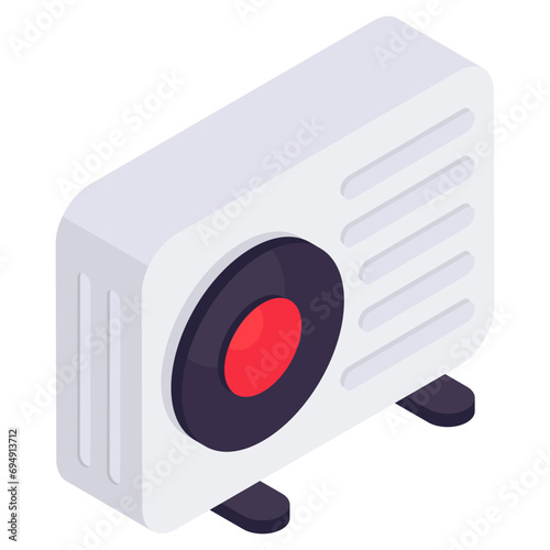 Perfect design icon of ac outdoor 