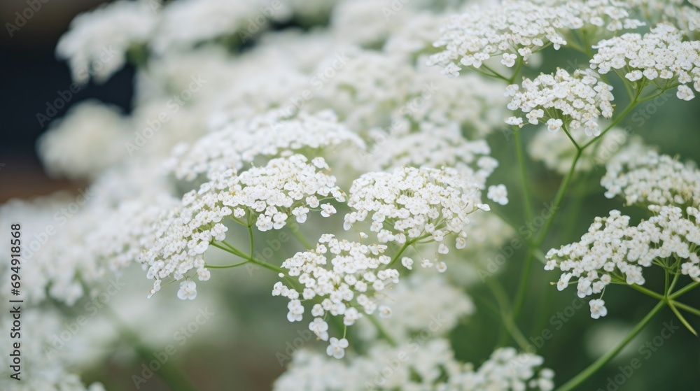 Delicate White Baby's Breath Flowers in Full Bloom Closeup Background Delicate White Baby's Breath Flowers in Full Bloom Closeup Background