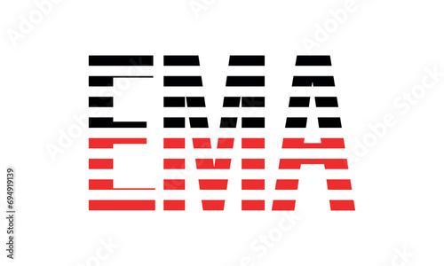 EMA three initial letter iconic line negative space minimal logo design vector template. monogram, abstract, wordmark, business, typography, minimalist, brand, company, flat, modern, unique, simple