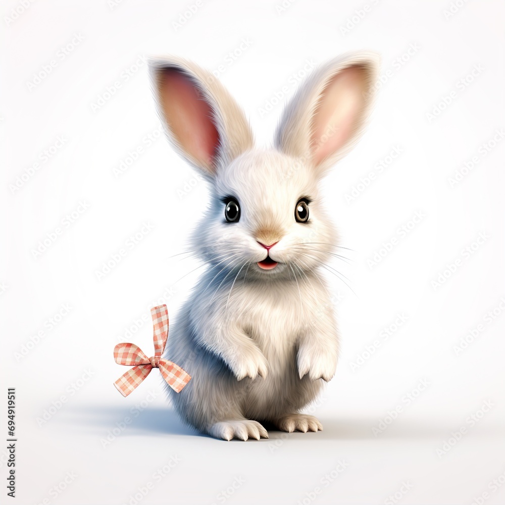 Easter background with Easter eggs and spring flowers.illustration