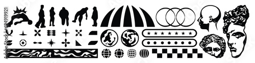 Icon Logo Y2k style, streetwear, Futuristic, Cyber y2k, Retro Futurist, Graphic Geometric, Technology, Star