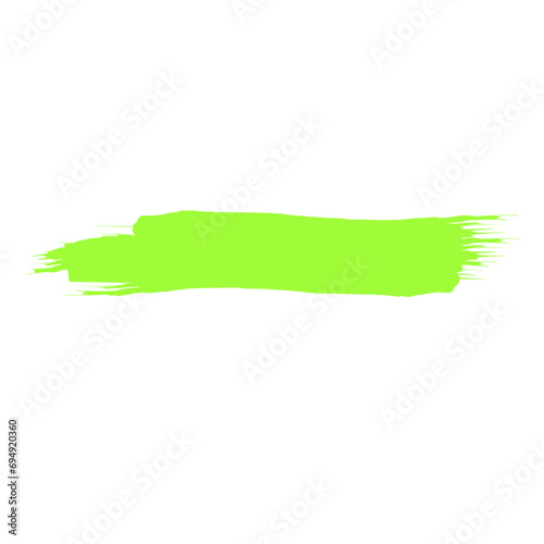 green brush stroke
