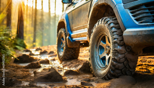 Muddy 4x4 Adventure: Off-Roading Fun in the Countryside