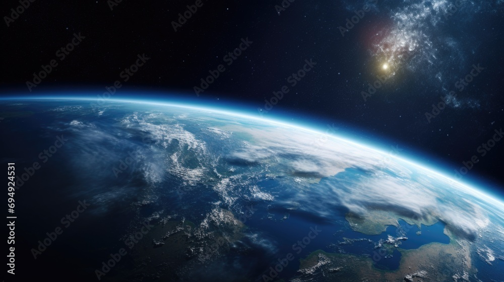 Fototapeta premium Planet Earth viewed from space