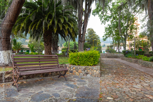 Camino en la Plaza central de Iza Boyacá Colombia