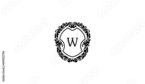 Luxury Alphabetical Card Logo W