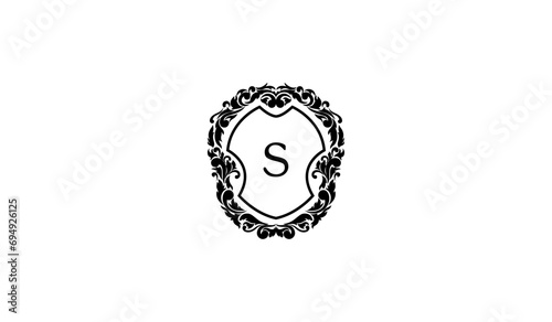 Luxury Alphabetical Card Logo S