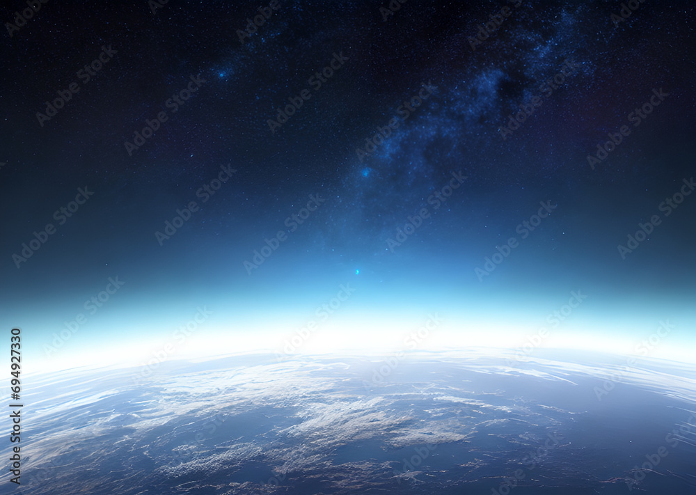 Space futuristic bright background ,Generative AI Space futuristic bright background ,Generative AI