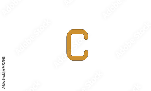 C, CC Abstract Letters Logo Monogram 