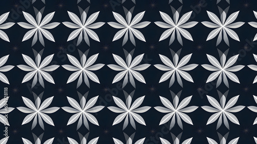 Geometric design of Asanoha, a traditional Japanese pattern representing hemp leaves generativ ai