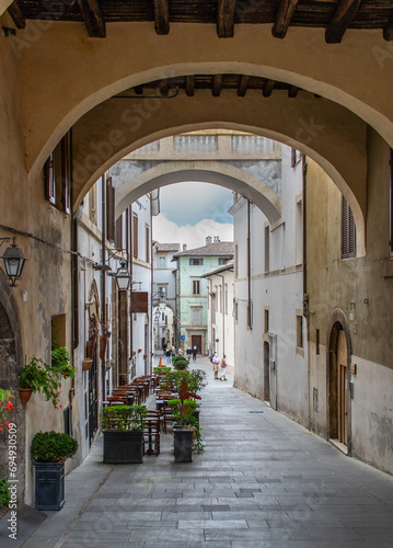 Spoleto, Italy - one of the most beautiful villages in Central Italy, Spoleto displays a wonderful Old Town, with narrow streets and alleys 