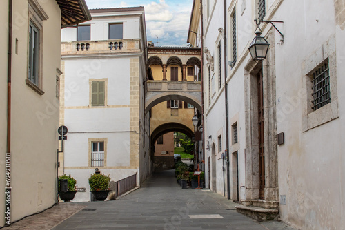 Spoleto  Italy - one of the most beautiful villages in Central Italy  Spoleto displays a wonderful Old Town  with narrow streets and alleys 