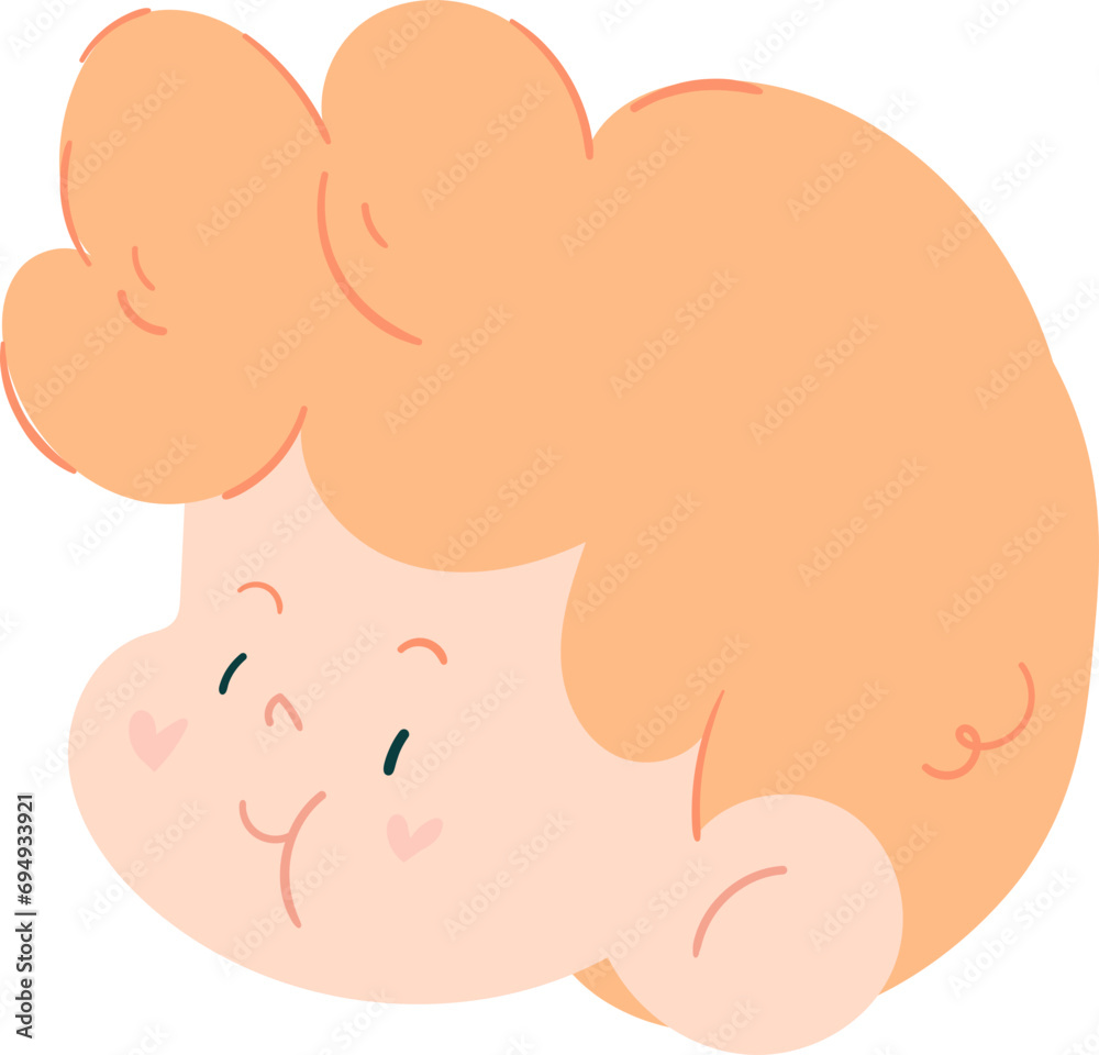 Cute cartoon, Cupid, Valentine's Day, love, sweet flowers, super cute, elements Cute cartoon, Cupid, Valentine's Day, love, sweet flowers, super cute, elements