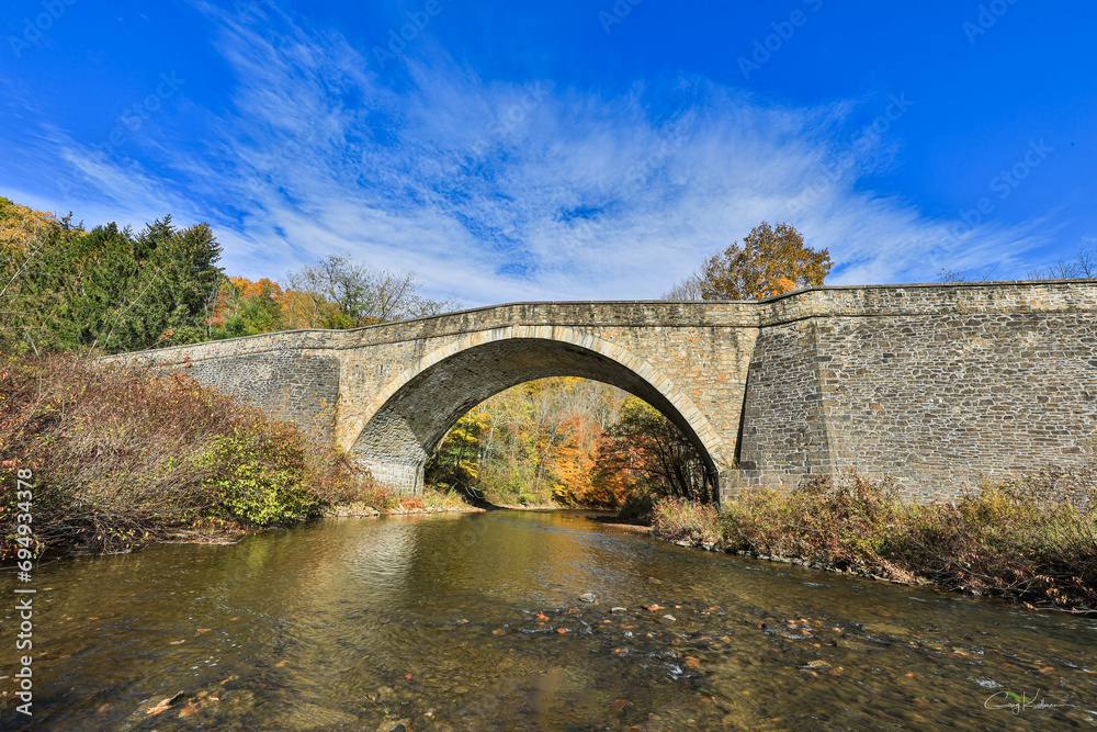 The Casselman River Bridge in Fall