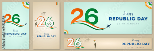 Vector, Happy Republic Day, 26th, January, Indian Republic Day, 3d text, vector Republic Day poster, design, Indian Republic Day celebrations,india gate,banner, poster, post, story, web banner, advert