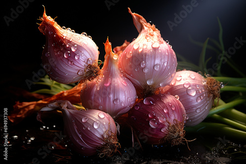 Approximate capture of onion inflorescence with water created with Generative Ai
