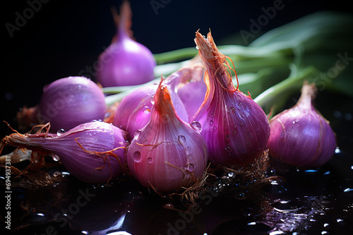 Approximate capture of onion inflorescence with water created with Generative Ai