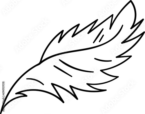 Feather Bird Outline