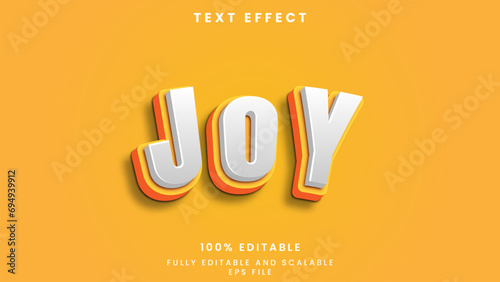 Joy editable text effect	
