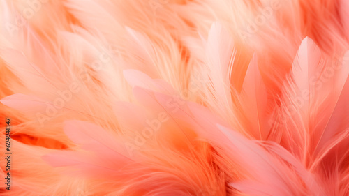 pink feathers close up