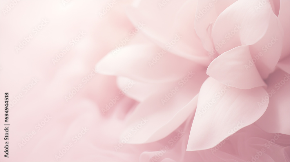 Spring's Blooming Floral Wallpaper. Pink Blossoms Petals in Soft Floral Background.
