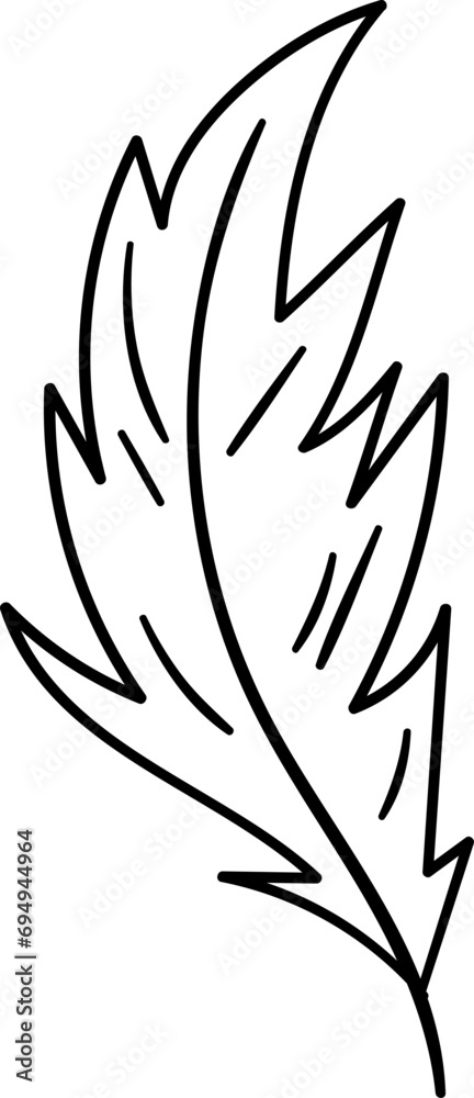 Feather Bird Outline Feather Bird Outline
