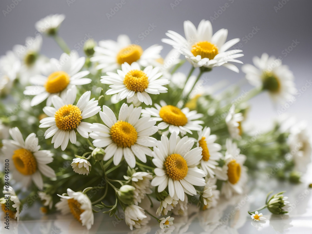Obraz premium daisies in a garden