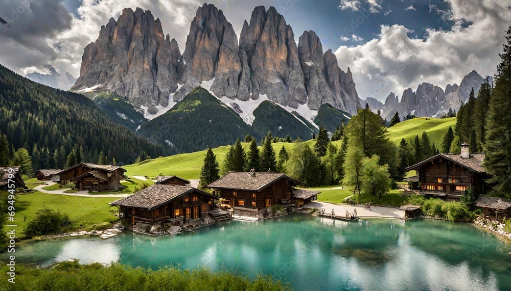 lake in the mountains