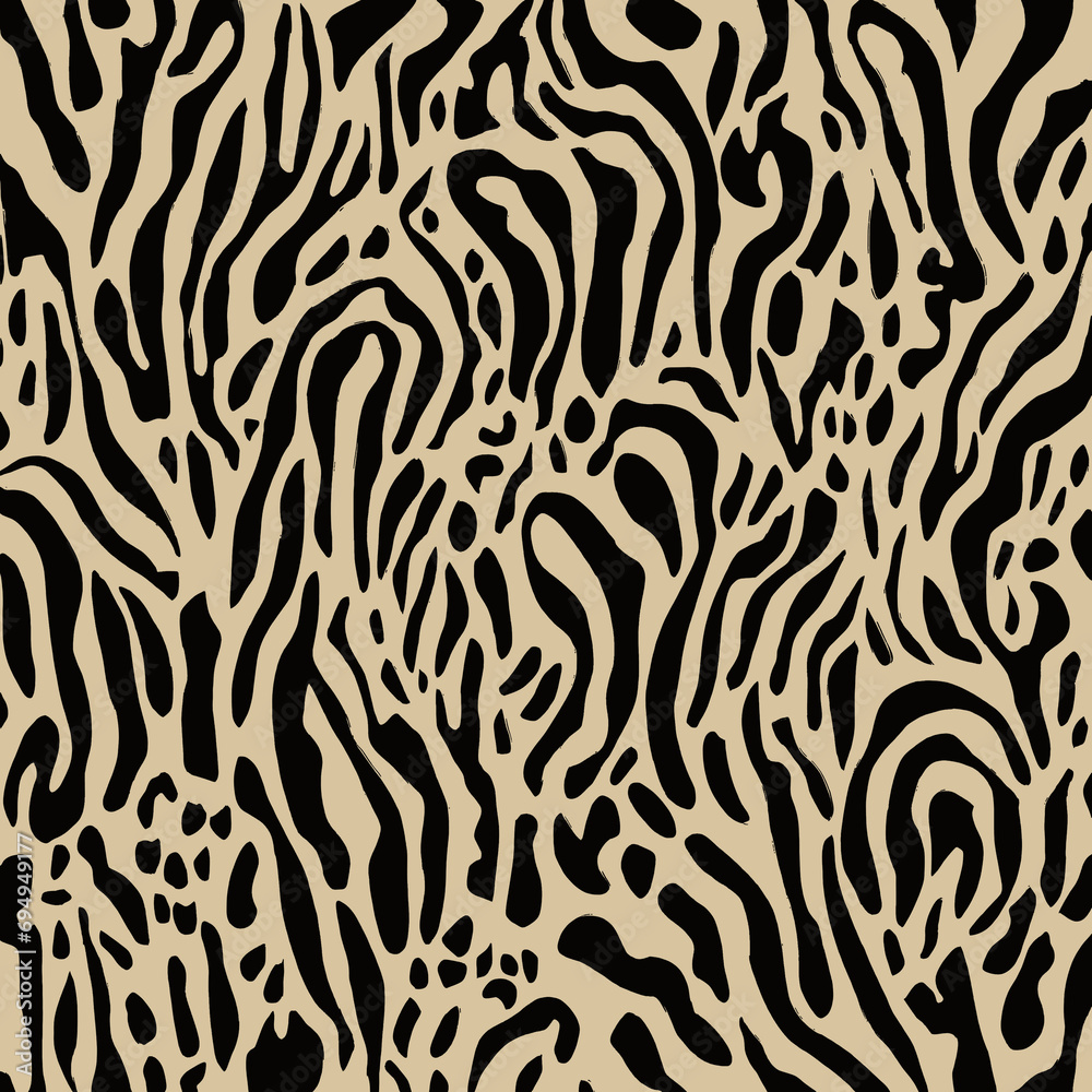 Seamless leopard, tiger, zebra texture, mixed animal print. Seamless leopard, tiger, zebra texture, mixed animal print.
