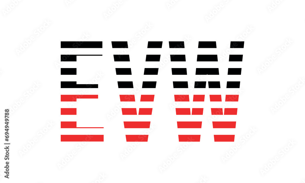 EVW three initial letter iconic line negative space minimal logo design vector template. monogram, abstract, wordmark, business, typography, minimalist, brand, company, flat, modern, unique, simple EVW three initial letter iconic line negative space minimal logo design vector template. monogram, abstract, wordmark, business, typography, minimalist, brand, company, flat, modern, unique, simple