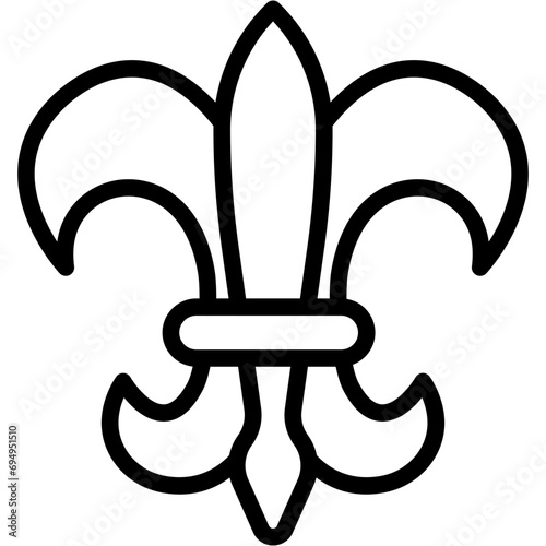 fleur de lis vector design .svg