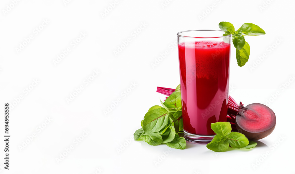 Beetroot juice isolated on white background Beetroot juice isolated on white background