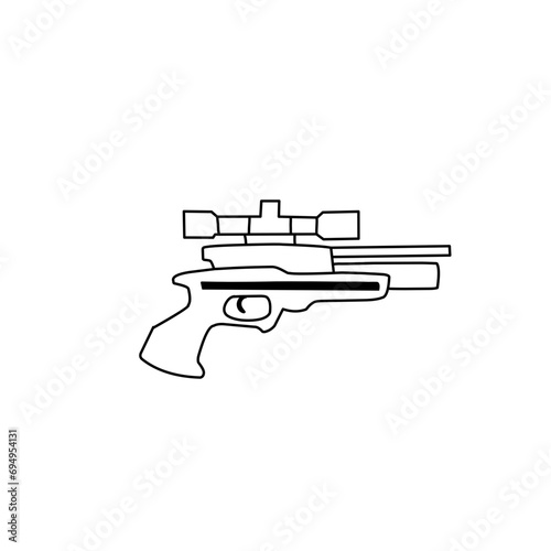 Outline Firearm Weapons photo