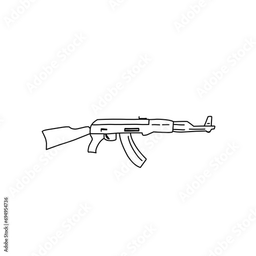 Outline Firearm Weapons