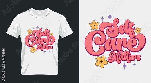 Self Care Matters Retro Valentines PNG Sublimation